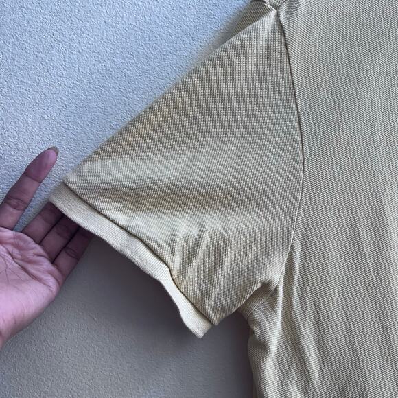 Polo Ralph Lauren Yellow Mens Polo Shirt Cotton Collared Short Sleeve Size Large - Picture 5 of 6